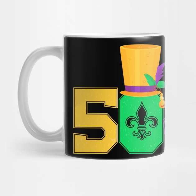 Mardi Gras 504 Nola New Orleans Louisiana LA Gift by BadDesignCo